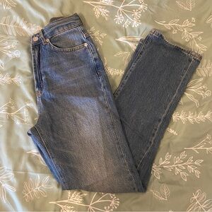 BDG Urban Outfitters Blue Jeans Straight Leg High Waisted Size 25